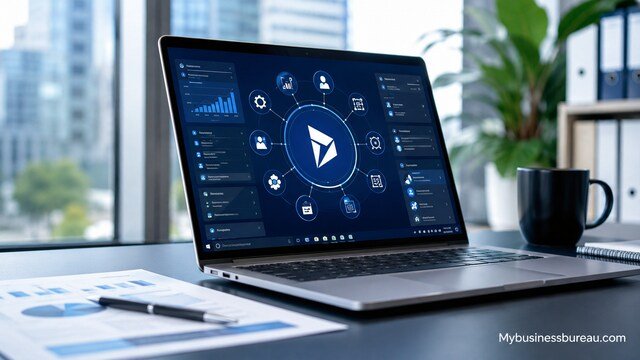 Microsoft Dynamics 365 integrated business operations dashboard