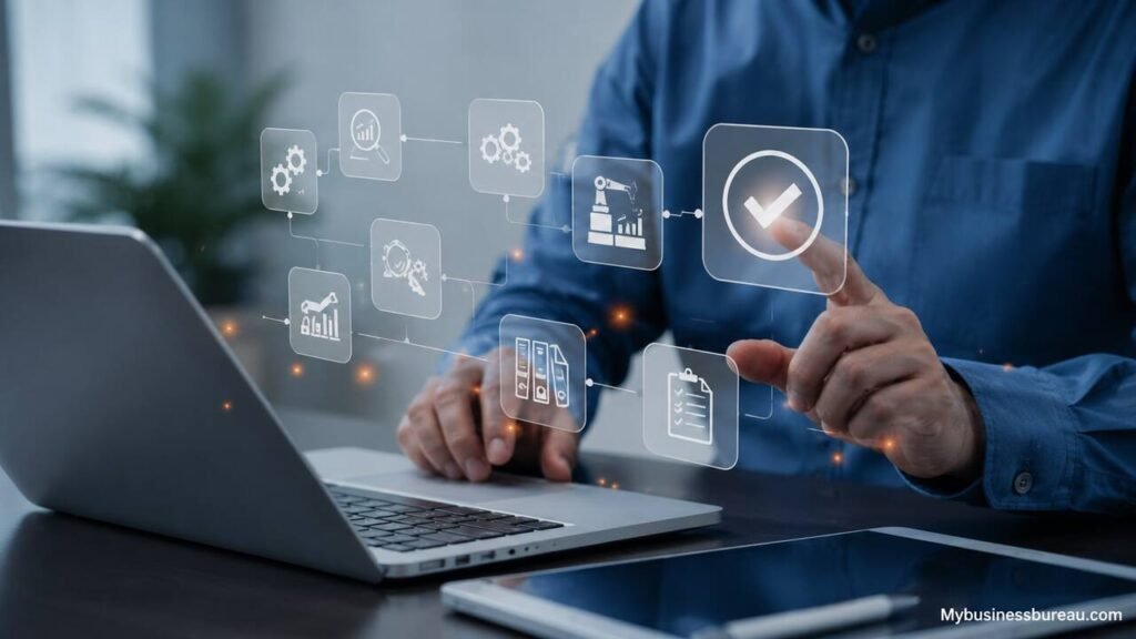 Droven.io business automation workflow dashboard with digital process management