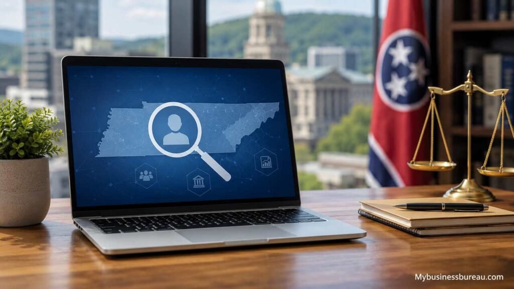 Tennessee Secretary of State business search workspace