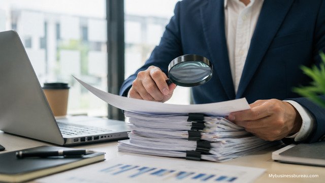 Vendor and customer due diligence document verification process