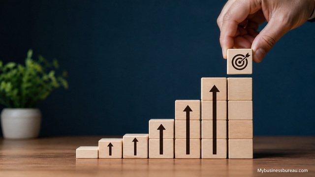 Scalable business growth with rising blocks