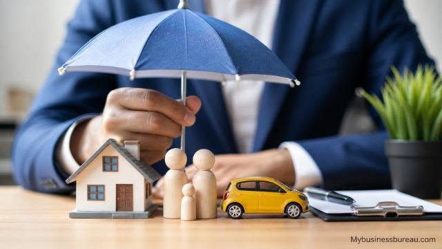 Business insurance protection with umbrella covering assets