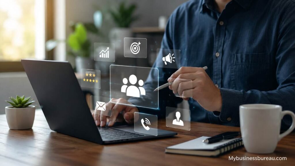 Modern CRM dashboard helping small businesses improve sales and customer support