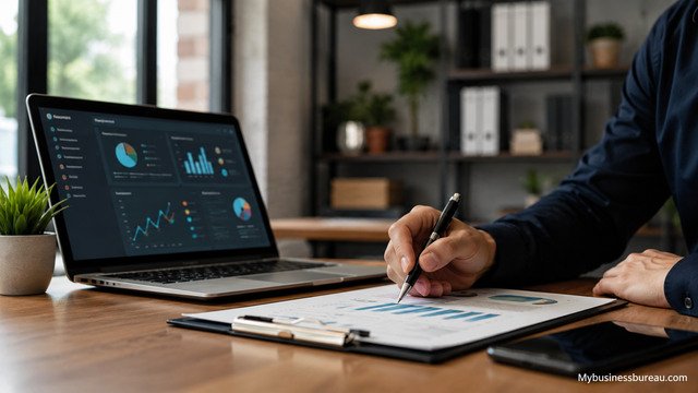 Professional workspace analyzing CRM integration requirements and deployment strategy