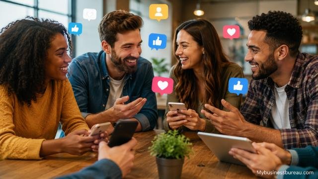 People building relationships through social media platforms