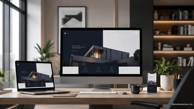 High-performance website design workspace with modern branding setup