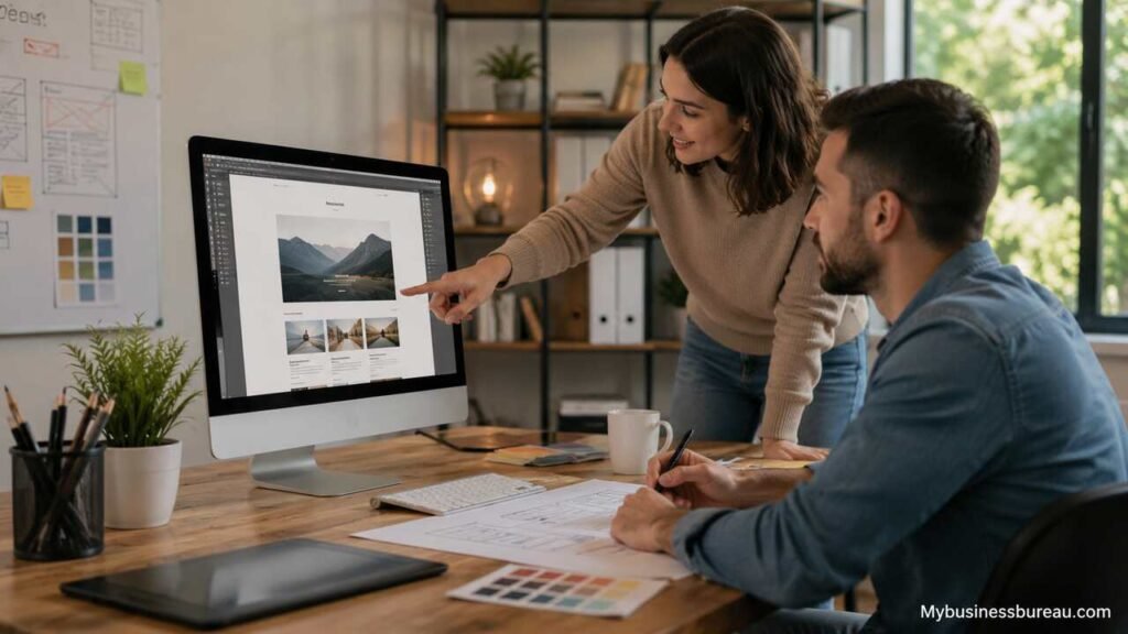 Web Design Services for Small Business: Build a Professional Website That Attracts Customers Small business web design team creating a professional website