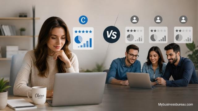 Claire’s vs online competition comparison graphic
