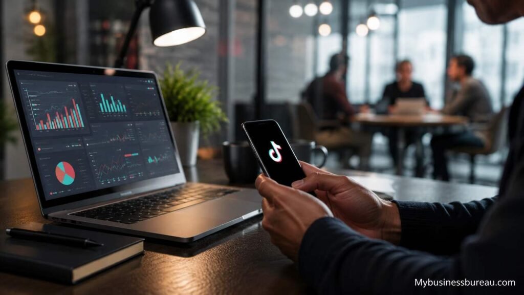 TikTok Business Center advertising management dashboard