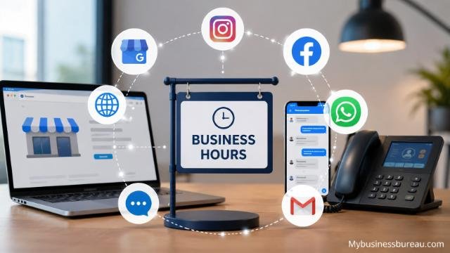 Business hours across customer channels