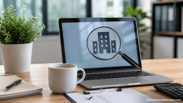 Business name availability verification before registration
