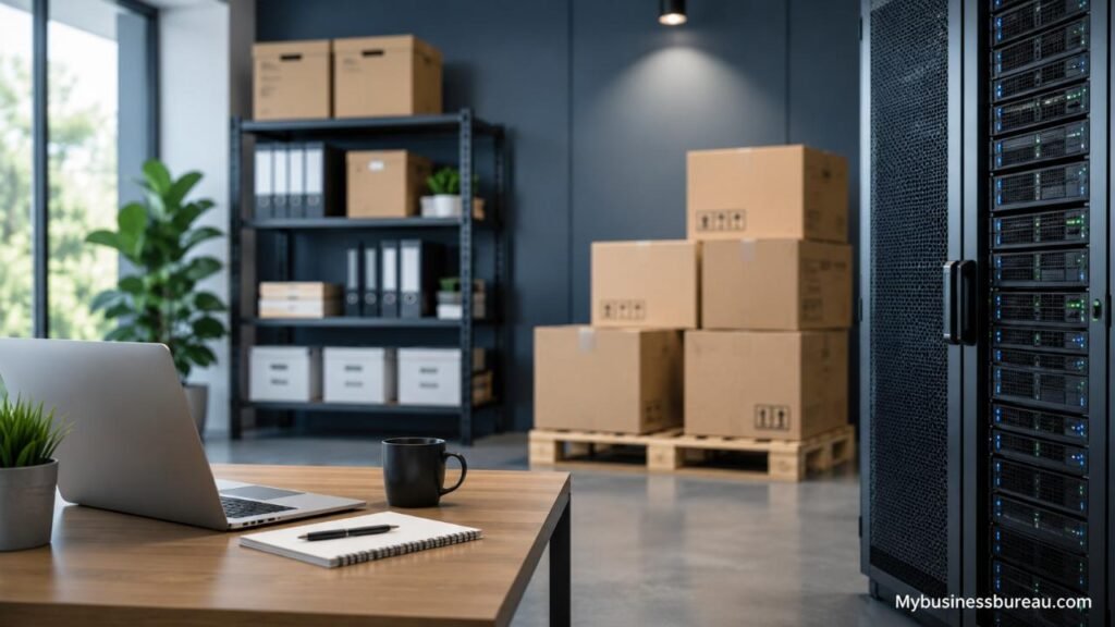Business Storage Solutions: Complete Guide to Choosing Secure, Scalable, and Cost-Effective Storage Business storage solutions with secure office storage and server infrastructure.