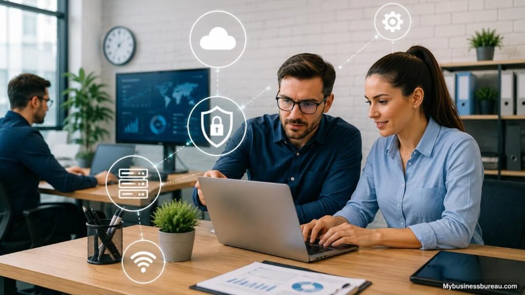 IT Services for Small Business: A Complete Guide to Building Secure, and Cost-Effective Technology IT professionals providing secure IT services for a small business
