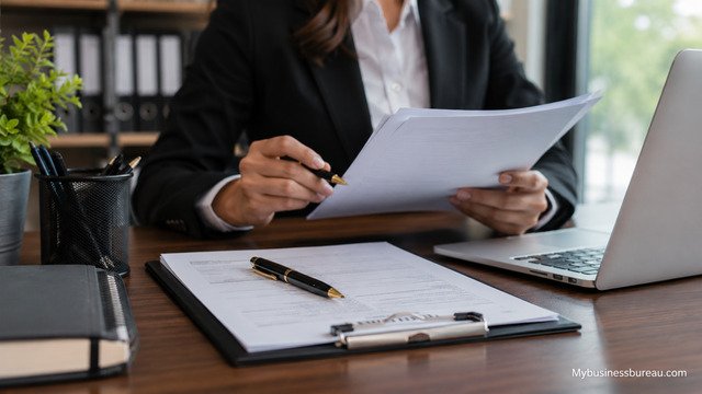 Reviewing registered agent and office records
