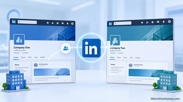 Connect LinkedIn Company Pages illustration