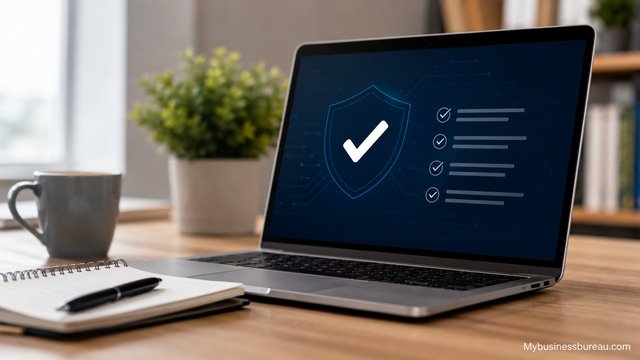 Confirm the Software Name and Installation Source on a laptop security checklist