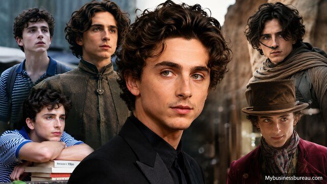 Timothée Chalamet career development collage