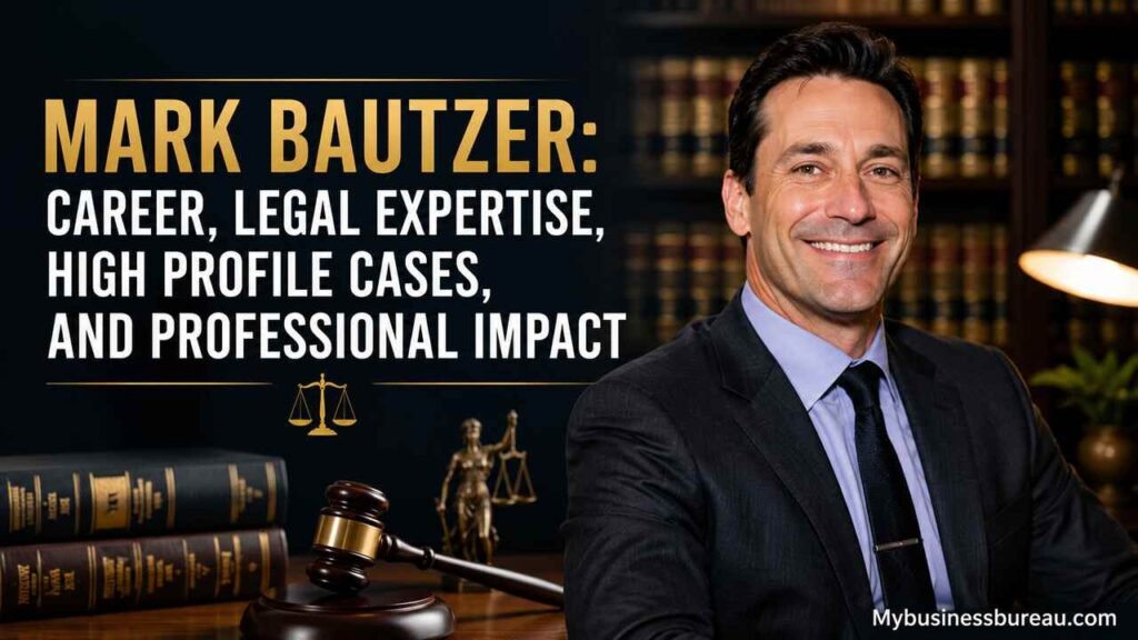 Mark Bautzer portrait highlighting his legal career and high-profile cases.