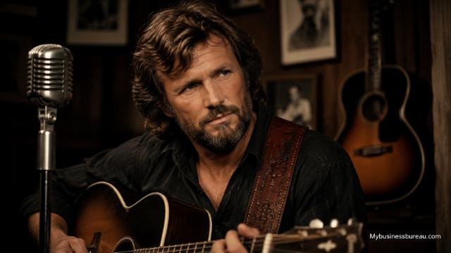 Kris Kristofferson performing during his early country music career.