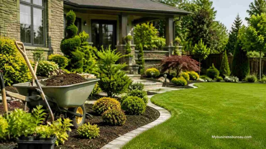 How to Start a Landscaping Business: A Complete Guide to Building a Successful Lawn Care and Landscape Company Landscaping business startup guide with a professionally designed lawn and garden
