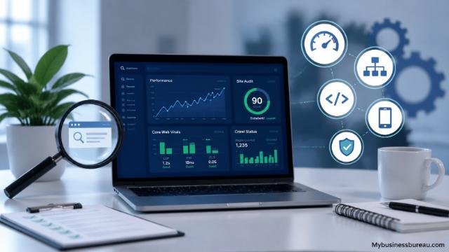 Technical SEO performance analytics dashboard