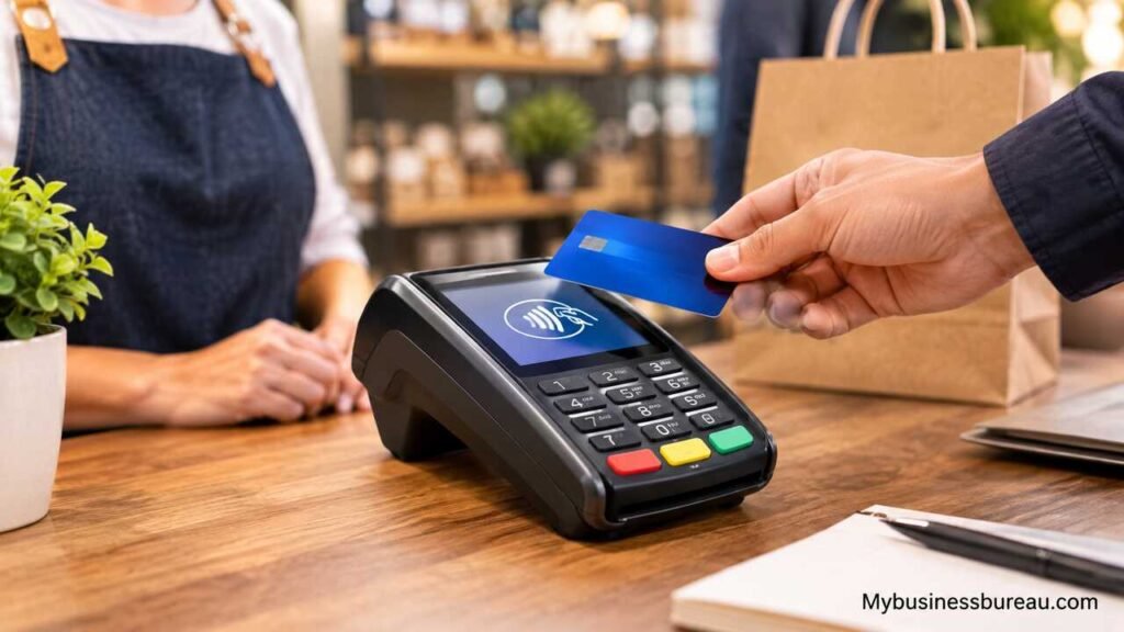 Credit Card Machine for Small Business: Choose the Right Payment Terminal for Fast, Secure Transactions Credit card machine for small business processing a contactless card payment