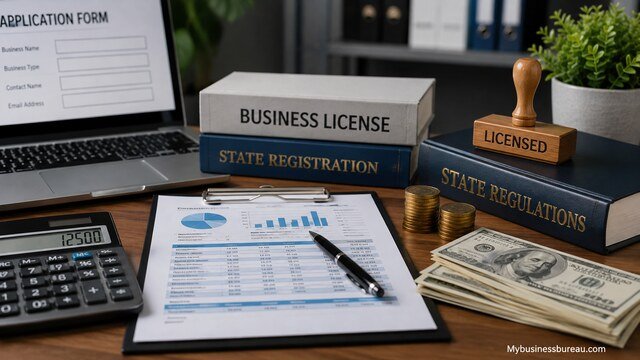 State registration and licensing costs for businesses