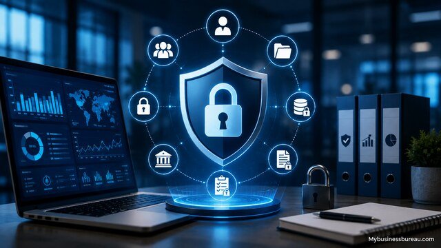 Implement data governance and security controls in business intelligence dashboard