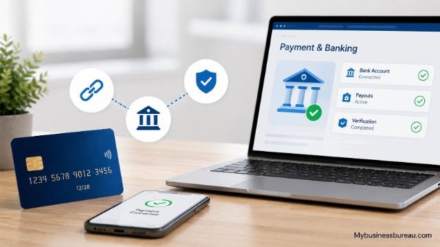 Connect your payment and banking information for secure eBay seller payouts.