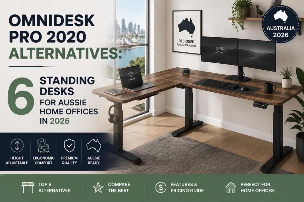 Omnidesk Pro 2020 Alternatives: 6 Standing Desks for Aussie Home Offices in 2026 Omnidesk Pro 2020 alternatives for Aussie home offices in 2026